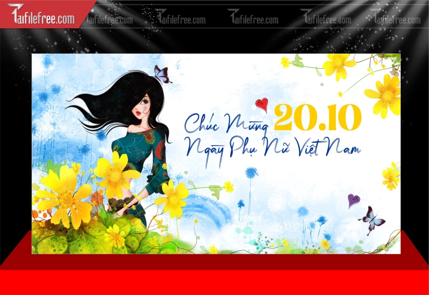 Background Ngày Quốc Tế Phụ Nữ 20/10_PNN254