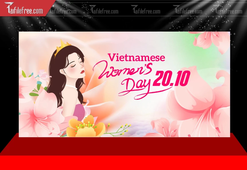 Phông Nền Ngày Quốc Tế Phụ Nữ 20/10_PNN260