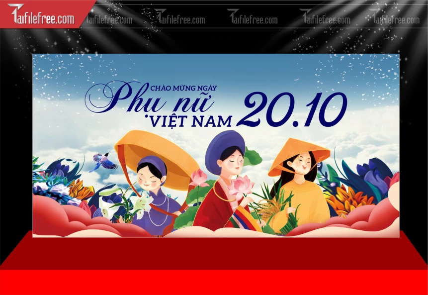 Phông Nền Ngày Quốc Tế Phụ Nữ 20/10_PNN261