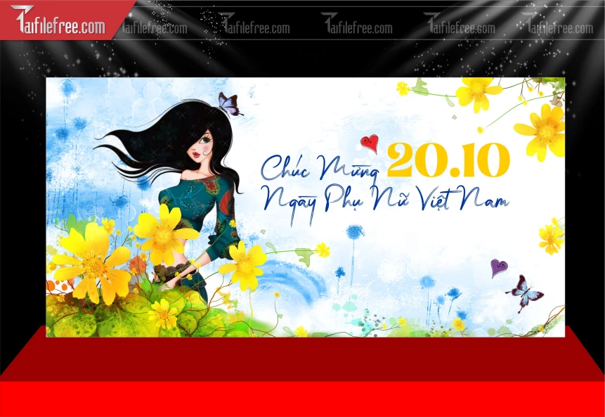 Phông Nền Ngày Quốc Tế Phụ Nữ 20/10_PNN262