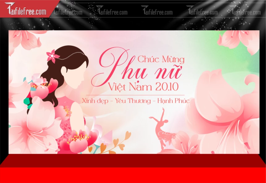 Phông Nền Ngày Quốc Tế Phụ Nữ 20/10_PNN264