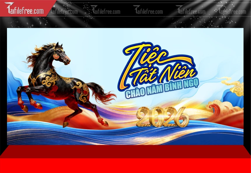 Mẫu Phông Nền Chúc Mừng Năm Mới Năm Chào Xuân Bính Ngọ._PT1011