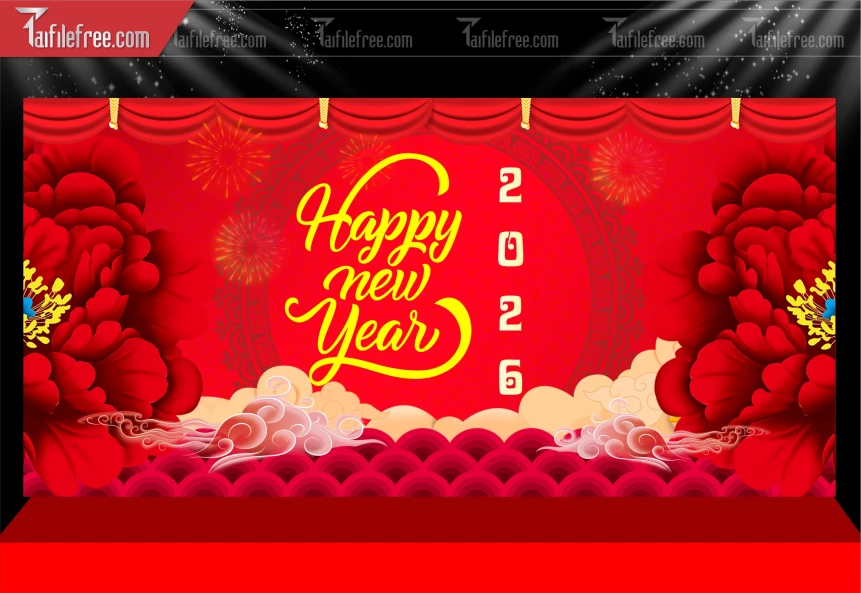 Mẫu Phông Nền Chúc Mừng Năm Mới Năm Chào Xuân Bính Ngọ._PT1018
