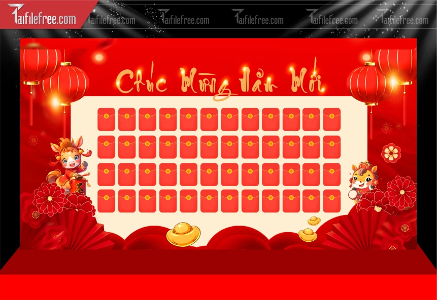 Mẫu Phông Nền Chúc Mừng Năm Mới Năm Chào Xuân Bính Ngọ_PT1046