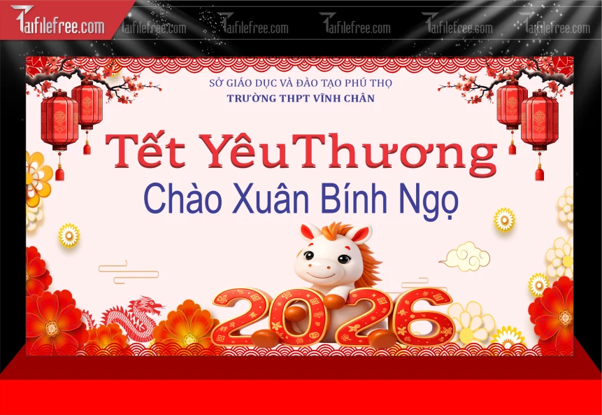 Mẫu Phông Nền Chúc Mừng Năm Mới Năm Chào Xuân Bính Ngọ_PT1057