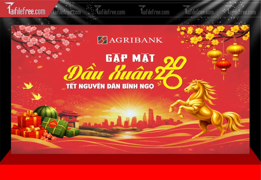 Mẫu Phông Nền Chúc Mừng Năm Mới Năm Chào Xuân Bính Ngọ._PT1063