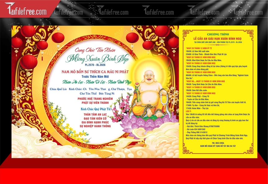 Mẫu Xuân Di Lặc Chúc Mừng Năm Mới Năm Chào Xuân Bính Ngọ._PT1068