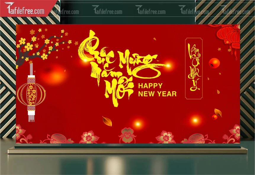 Background, Phông Nền Tất Niên Chào Xuân Bính Ngọ _PT107