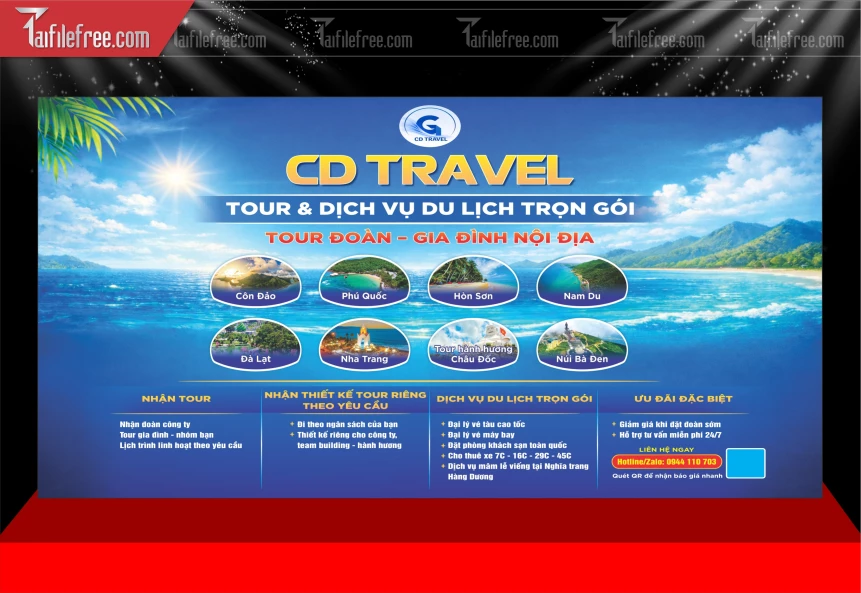 Mẫu Phông Nền Du Lịch _PT1087