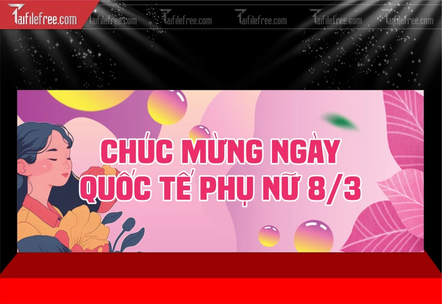 Mẫu Băng Rôn Ngày Phụ Nữ Việt Nam 8/3._PT1090