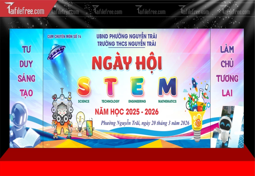 Mẫu Phông Nền Ngày Hội Stem._PT1093