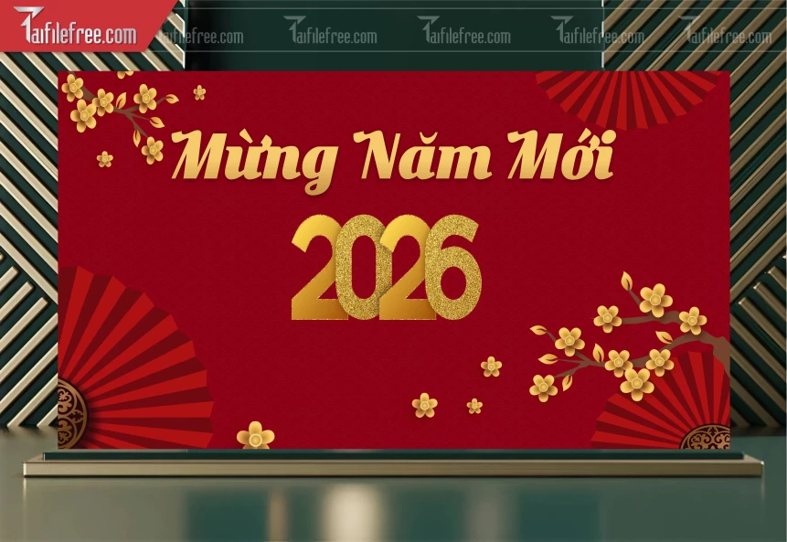 Background, Phông Nền Tất Niên Chào Xuân Bính Ngọ _PT110