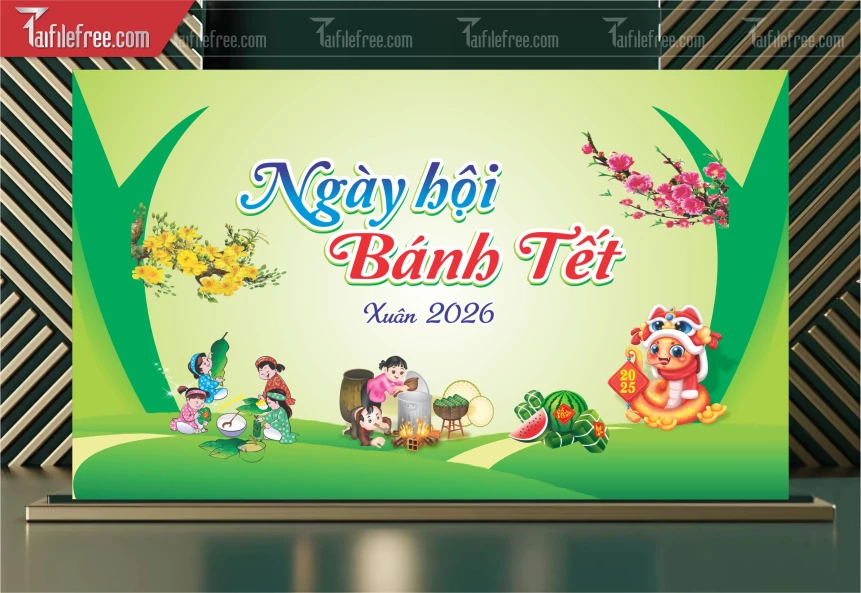 Background, Phông Nền Tất Niên Chào Xuân Bính Ngọ _PT112