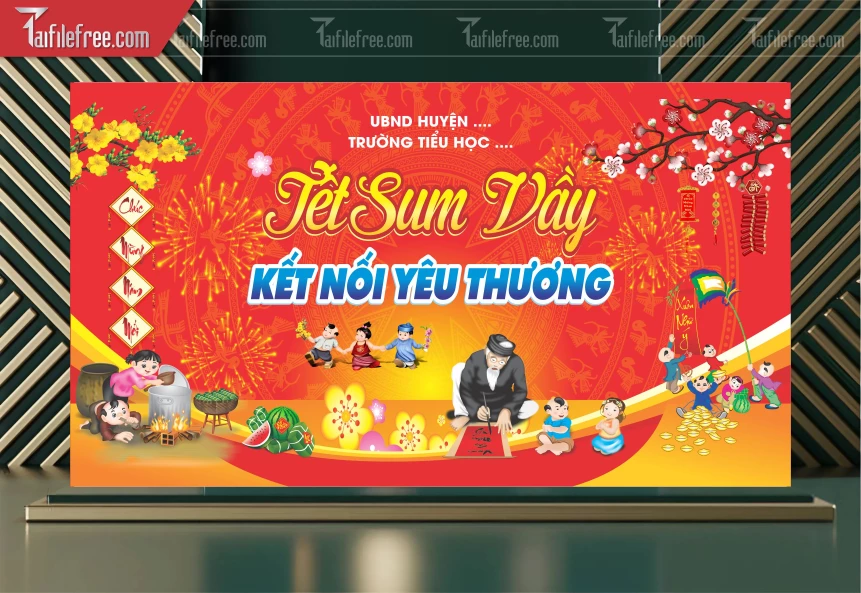 Background, Phông Nền Tất Niên Chào Xuân Bính Ngọ _PT116