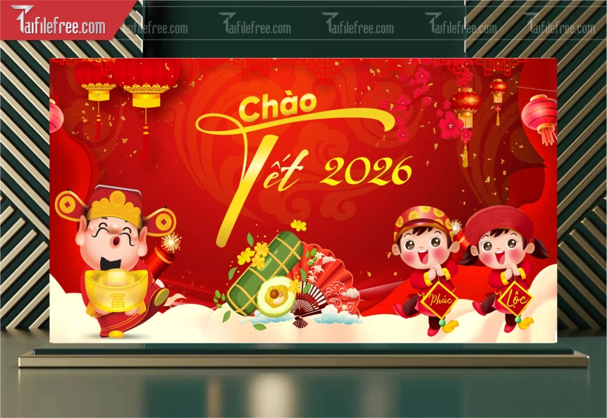 Background, Phông Nền Tất Niên Chào Xuân Bính Ngọ _PT121