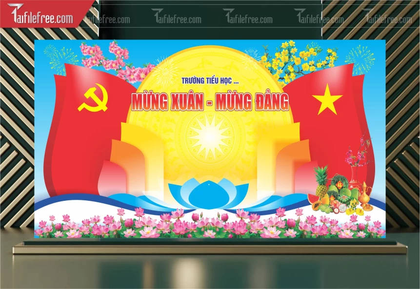 Background, Phông Nền Tất Niên Chào Xuân Bính Ngọ _PT126