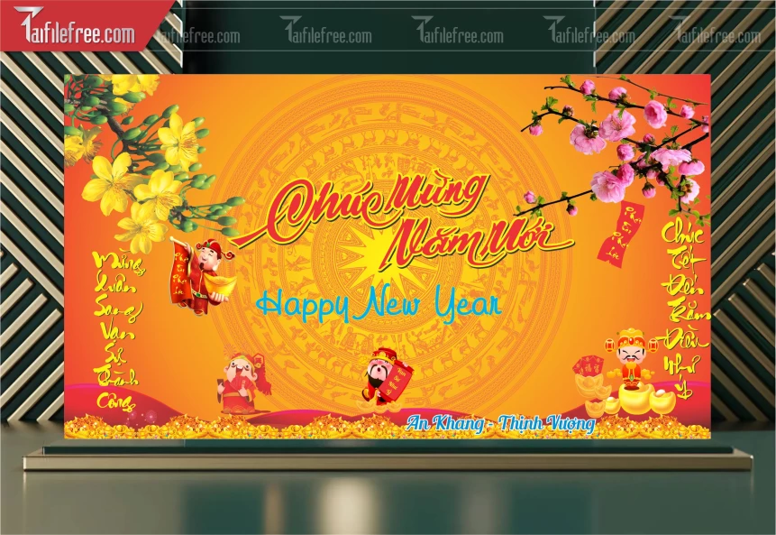 Background, Phông Nền Tất Niên Chào Xuân Bính Ngọ _PT129