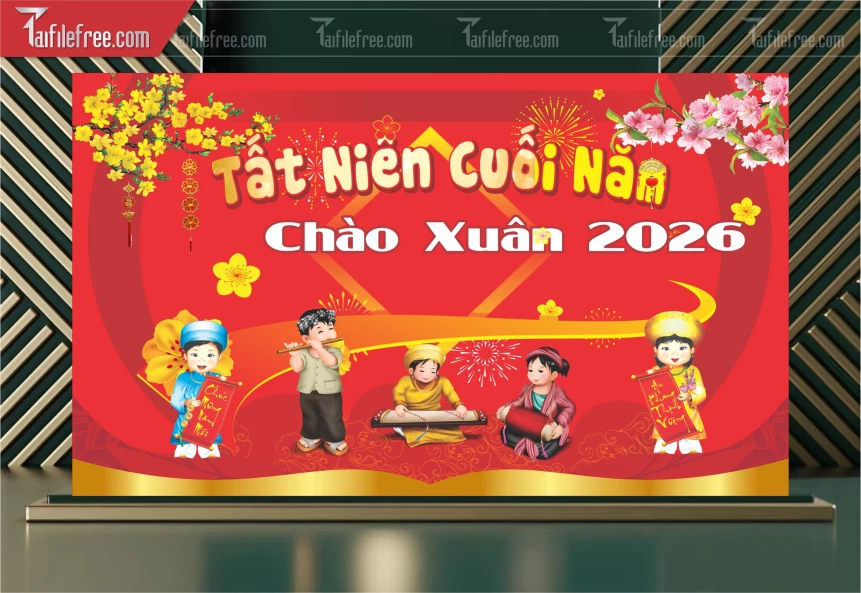 Background, Phông Nền Tất Niên Chào Xuân Bính Ngọ _PT136