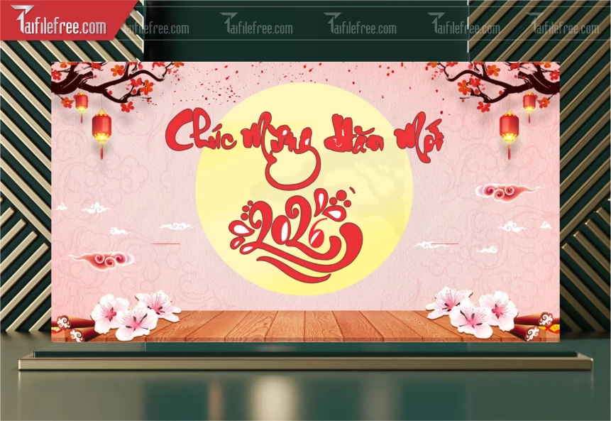 Background, Phông Nền Tất Niên Chào Xuân Bính Ngọ _PT143