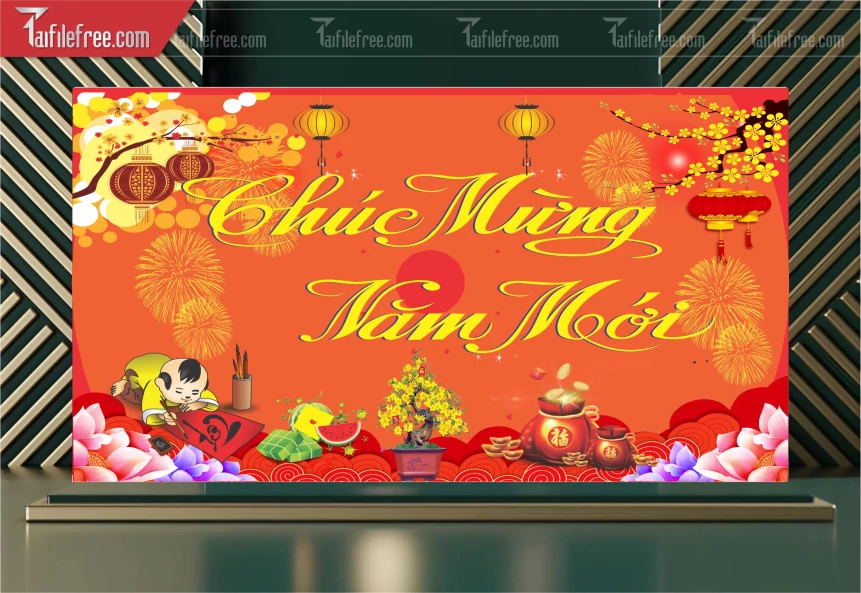 Background, Phông Nền Tất Niên Chào Xuân Bính Ngọ _P151