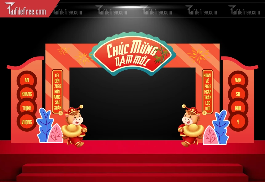 Background, Phông Nền Tất Niên Chào Xuân Bính Ngọ _PT161