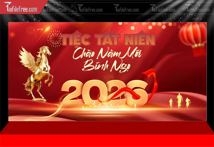 Background, Phông Nền Tất Niên Chào Xuân Bính Ngọ _PT166