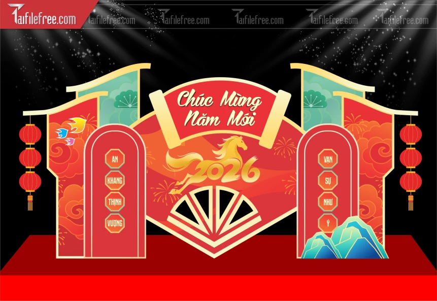 Background, Phông Nền Năm Mới Chào Xuân Bính Ngọ _PT168