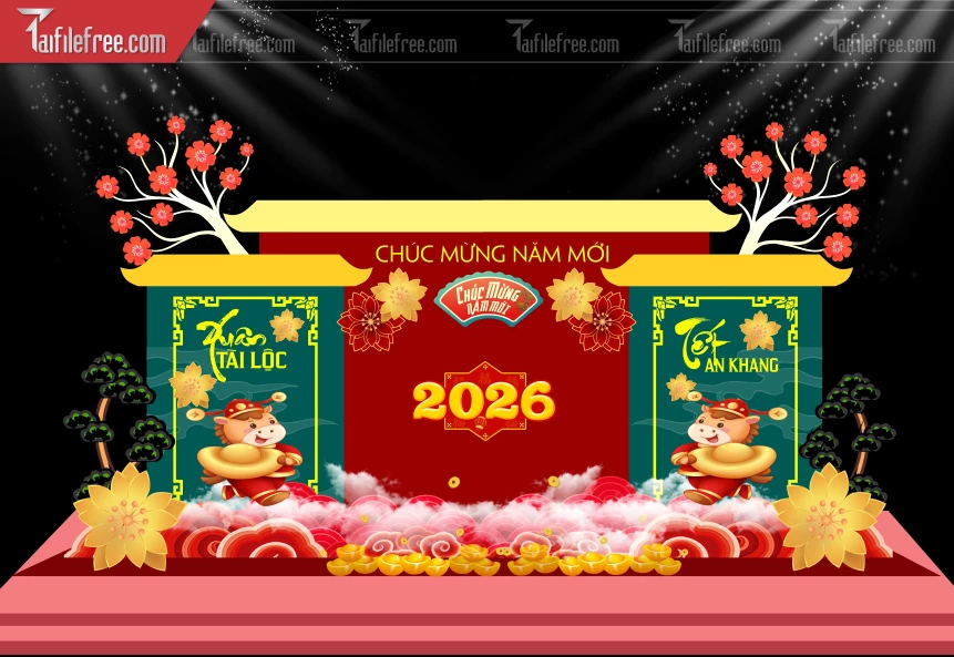 Background, Phông Nền Năm Mới Chào Xuân Bính Ngọ _PT174