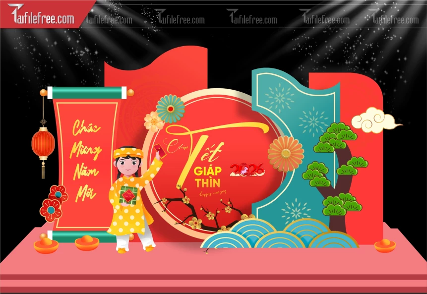 Background, Phông Nền Năm Mới Chào Xuân Bính Ngọ _PT179