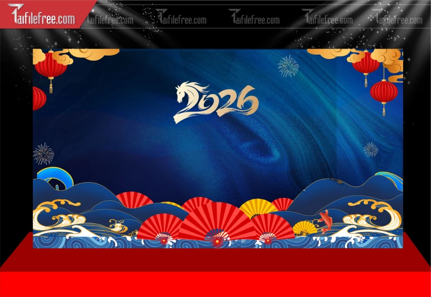 Phông Nền Chúc Mừng Năm Mới Năm Chào Xuân Bính Ngọ _PT201