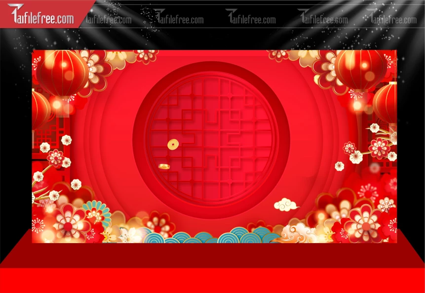 Phông Nền Chúc Mừng Năm Mới Năm Chào Xuân Bính Ngọ _PT203