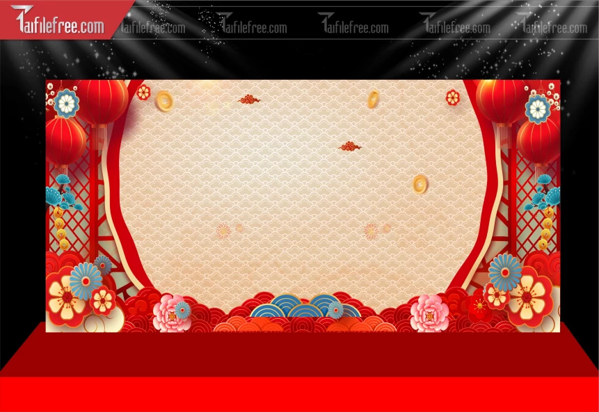 Phông Nền Chúc Mừng Năm Mới Năm Chào Xuân Bính Ngọ _PT205