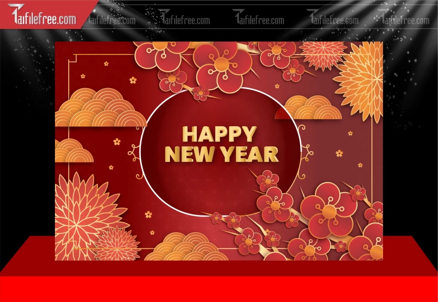 Phông Nền Chúc Mừng Năm Mới Năm Chào Xuân Bính Ngọ _PT210