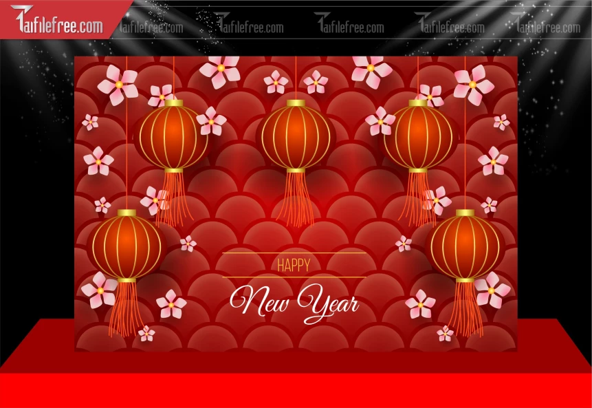 Phông Nền Chúc Mừng Năm Mới Năm Chào Xuân Bính Ngọ _PT214