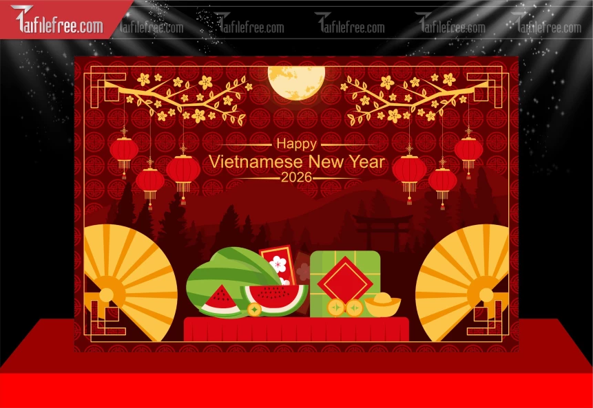 Phông Nền Chúc Mừng Năm Mới Năm Chào Xuân Bính Ngọ _PT215