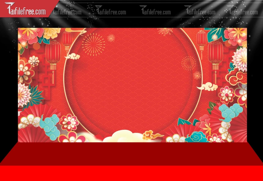 Mẫu Phông Nền Chúc Mừng Năm Mới Năm Chào Xuân Bính Ngọ._PT258