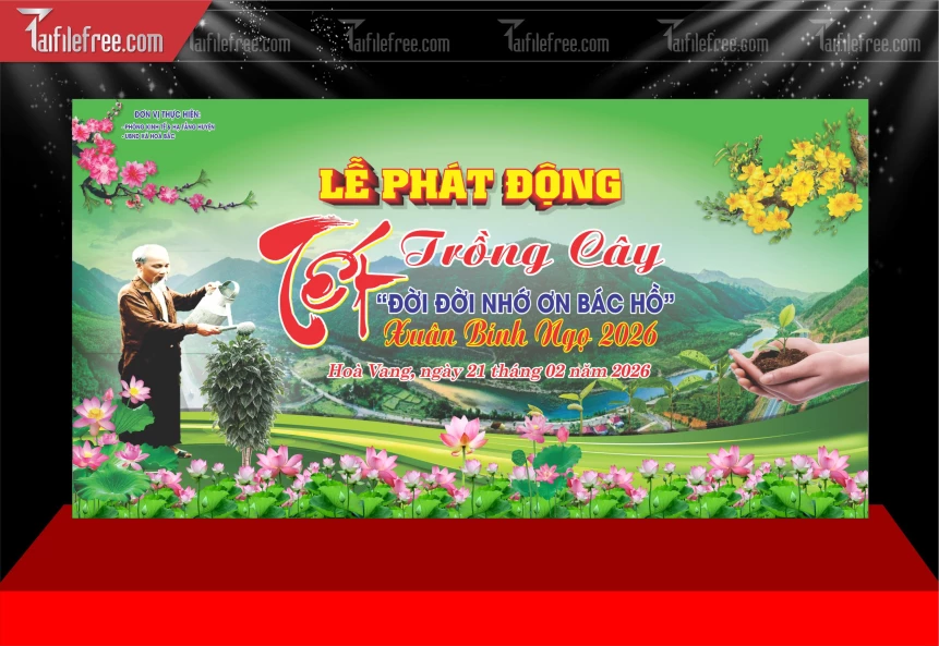 Mẫu Phông Nền Chúc Mừng Năm Mới Năm Chào Xuân Bính Ngọ._PT264