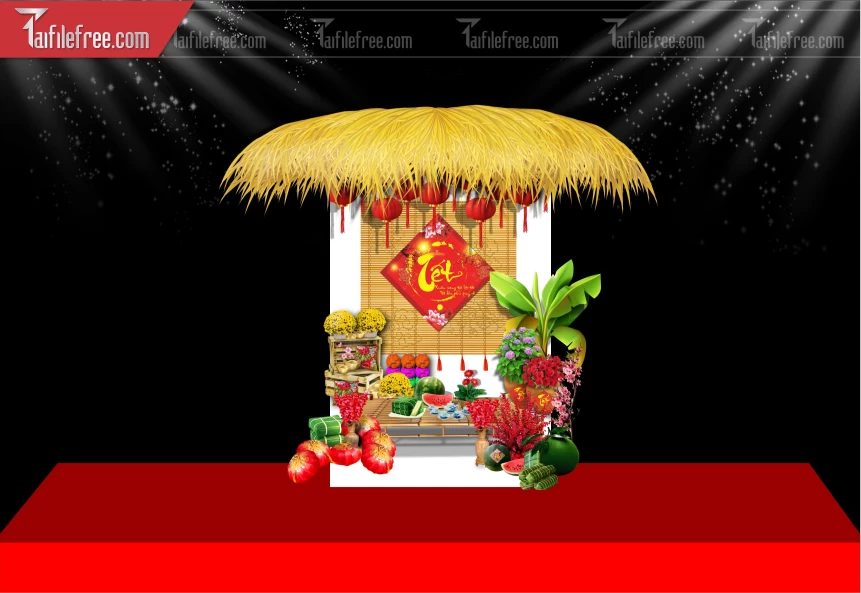 Tiều Cảnh Trang Trí Tết Nguyên Đán,Tiểu Cảnh Sân Khấu PT265
