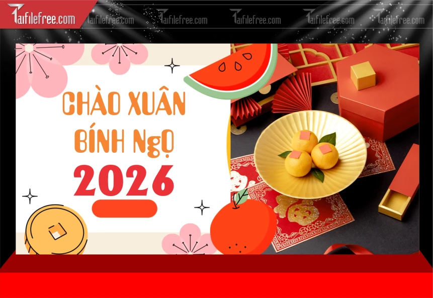 Mẫu Phông Nền Chúc Mừng Năm Mới Năm Chào Xuân Bính Ngọ._PT269