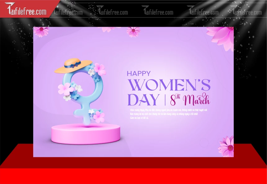Phông Nền Ngày Phụ Nữ Việt Nam 8/3._PT271