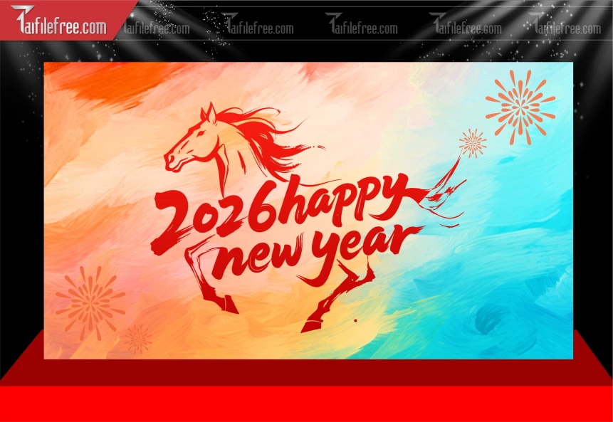 Mẫu Phông Nền Chúc Mừng Năm Mới Năm Chào Xuân Bính Ngọ._PT288