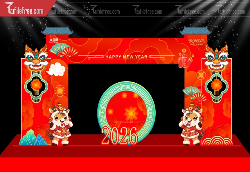 Mẫu Background Chúc Mừng Năm Mới Năm Chào Xuân Bính Ngọ._PT292