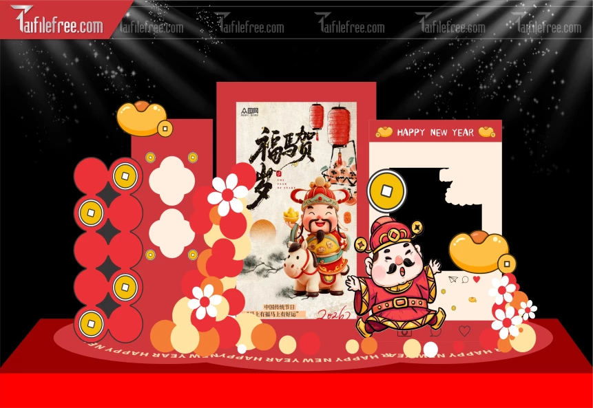 Mẫu Background Chúc Mừng Năm Mới Năm Chào Xuân Bính Ngọ._PT294