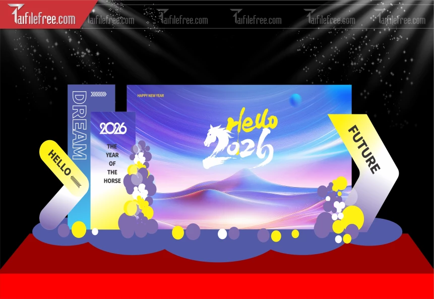 Mẫu Background Chúc Mừng Năm Mới Năm Chào Xuân Bính Ngọ._PT296