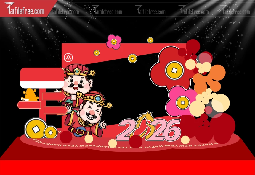 Mẫu Background Chúc Mừng Năm Mới Năm Chào Xuân Bính Ngọ._PT302