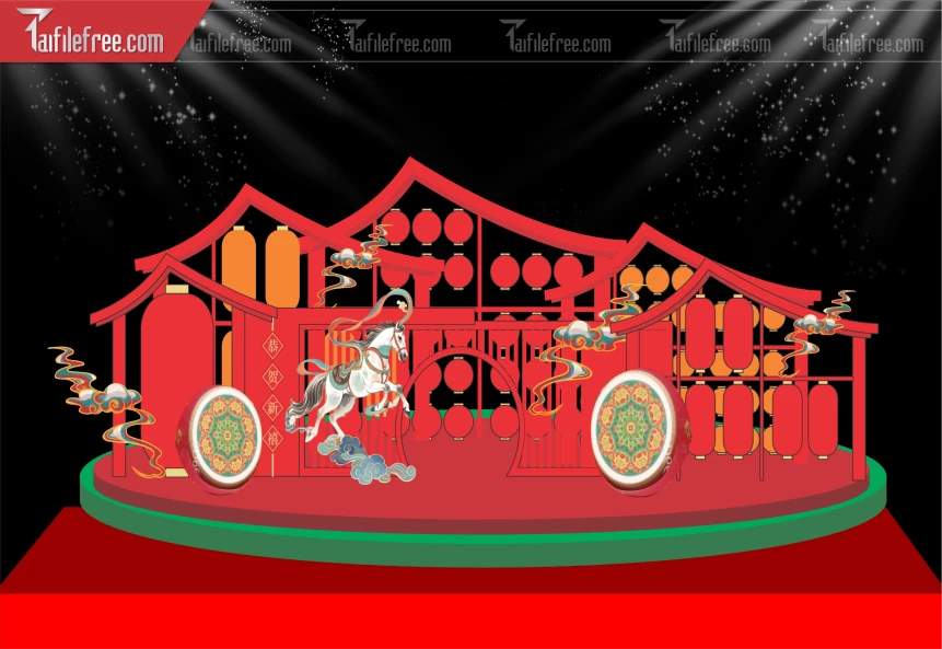 Mẫu Background Chúc Mừng Năm Mới Năm Chào Xuân Bính Ngọ._PT307