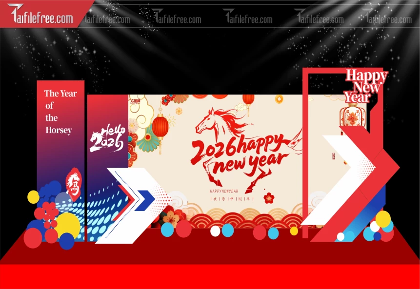 Mẫu Background Chúc Mừng Năm Mới Năm Chào Xuân Bính Ngọ._PT310