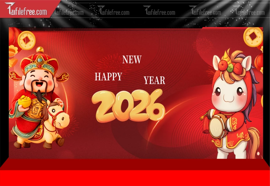 Mẫu Phông Nền Chúc Mừng Năm Mới Năm Chào Xuân Bính Ngọ._PT330