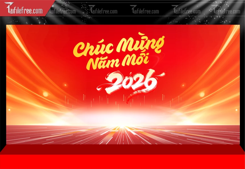 Mẫu Phông Nền Chúc Mừng Năm Mới Năm Chào Xuân Bính Ngọ._PT367