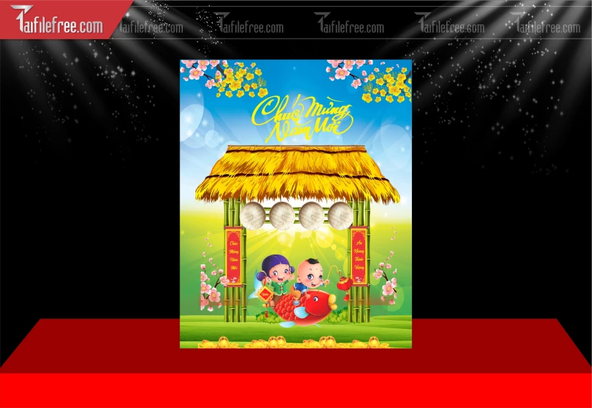 Tiều Cảnh Trang Trí Tết Nguyên Đán,Tiểu Cảnh Sân Khấu.._PT381